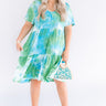 Among The Waves Tie Dye Babydoll Dress  Curves Image - 1