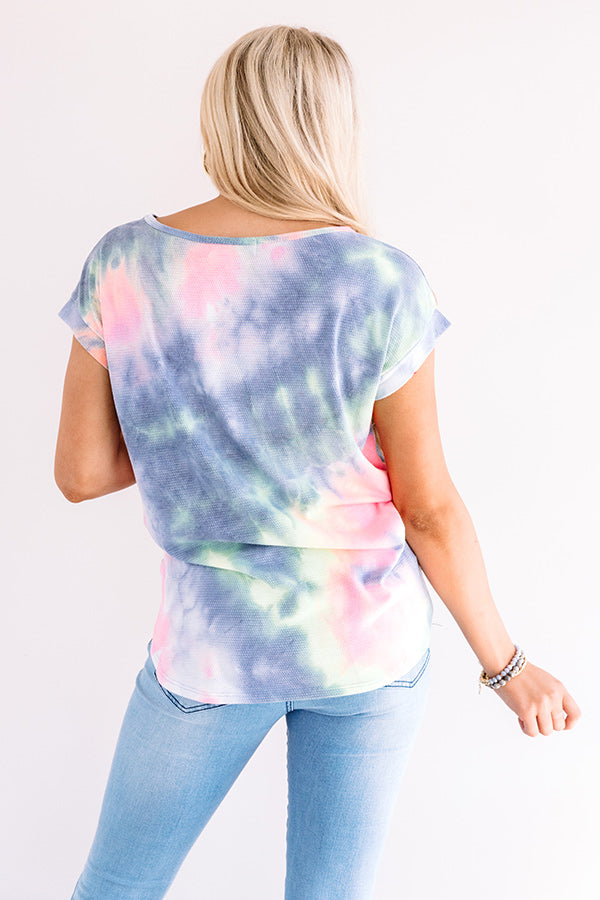 New Flame Tie Dye Shift Tee Image - 5