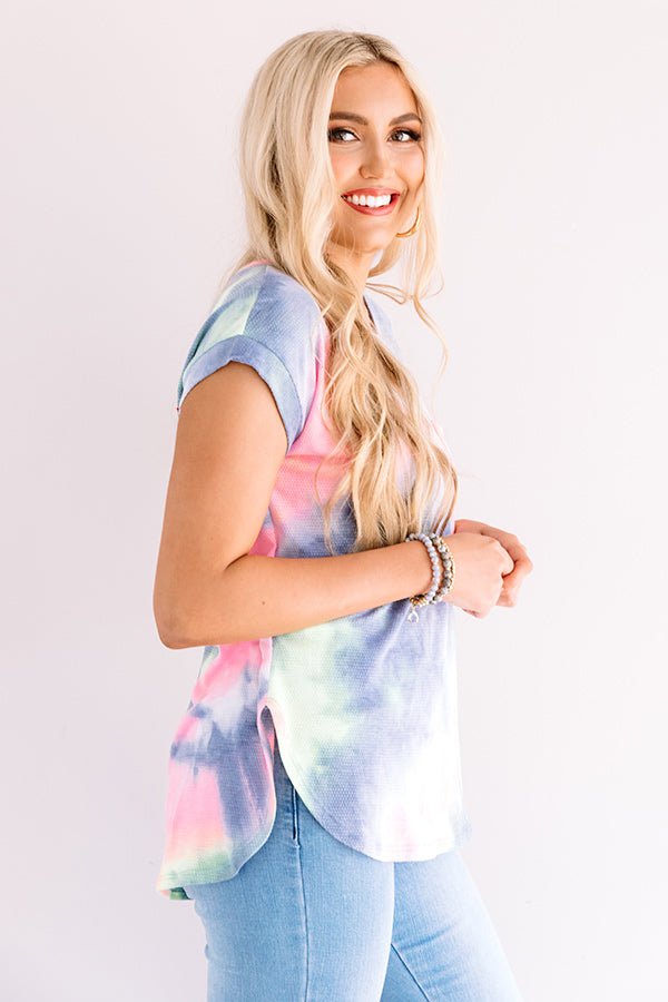 New Flame Tie Dye Shift Tee Image - 4