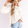 Slow Song Babydoll Top In Cream Image - 1