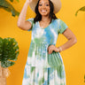 Among The Waves Tie Dye Babydoll Dress Image - 1