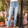 The Cove High Waist Distressed Skinny Image - 1