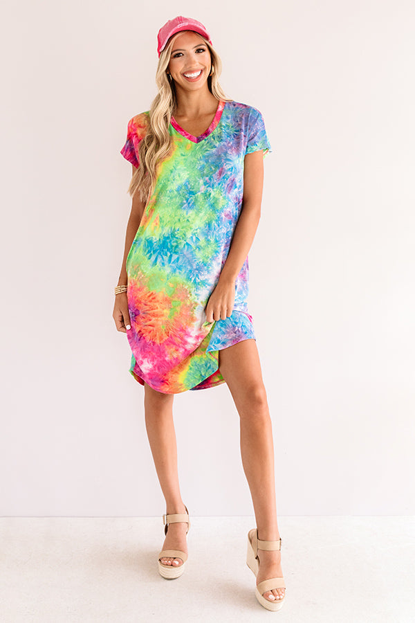 Craving Attention Tie Dye Dress Image - 1