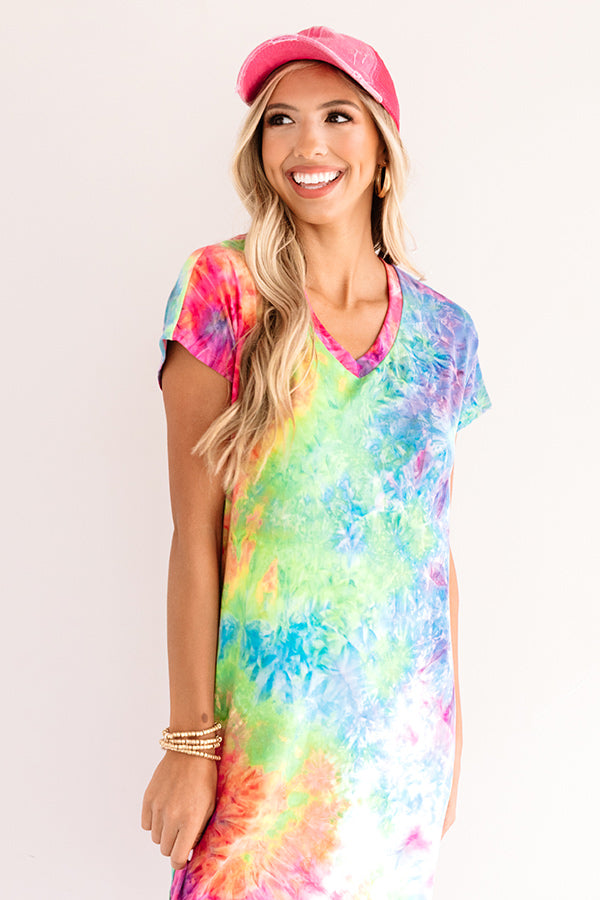Craving Attention Tie Dye Dress Image - 4