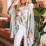 Drift Away Tie Dye Shift Tunic In Sage Image - 1