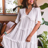 High Spirited Babydoll Dress In Ivory Image - 1