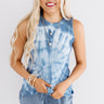 Rise Above Tie Dye Tank In Blue Image - 1