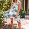 Rhythm And Sway Tie Dye Tunic Dress In Forest Image - 1