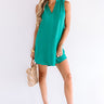 Fly By Shift Dress In Emerald Image - 1