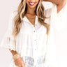Close Call Lace Top in Ivory Image - 1