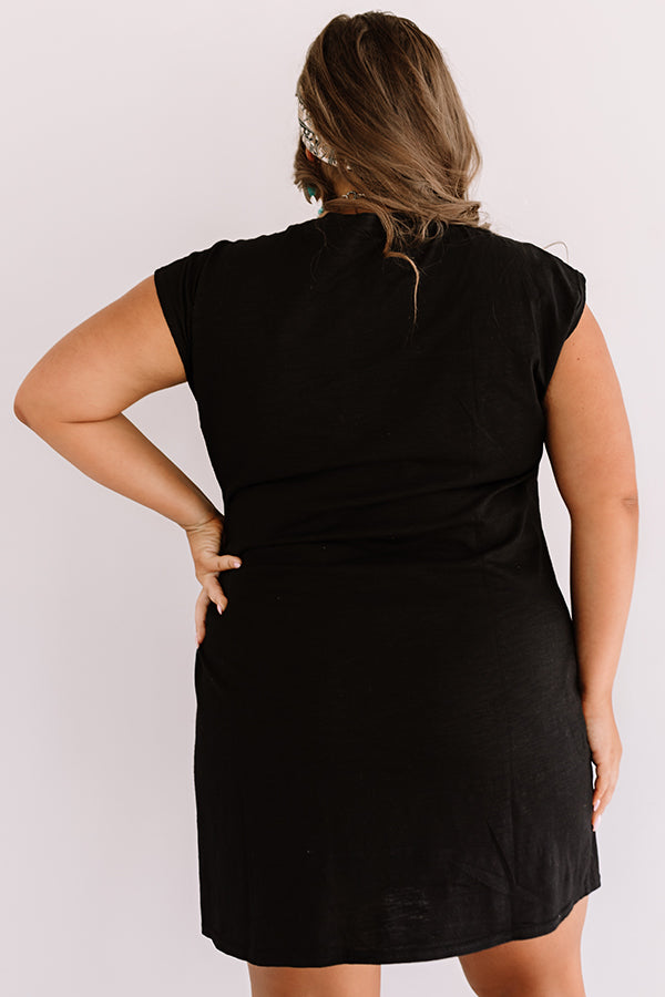 Social Hour Dress In Black Curves Image - 4