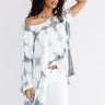 My Best View Tie Dye Shift Tunic In Grey Image - 1