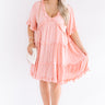 High Spirited Babydoll Dress In Pink Curves Image - 1
