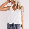 Simply Thriving Waffle Knit Top In White Image - 1