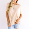 Chic Instinct Shift Top In Iced Latte Image - 1