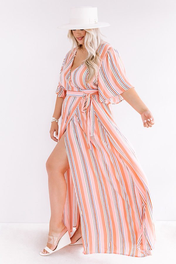 Lane To Paradise Wrap Maxi Curves Image - 1