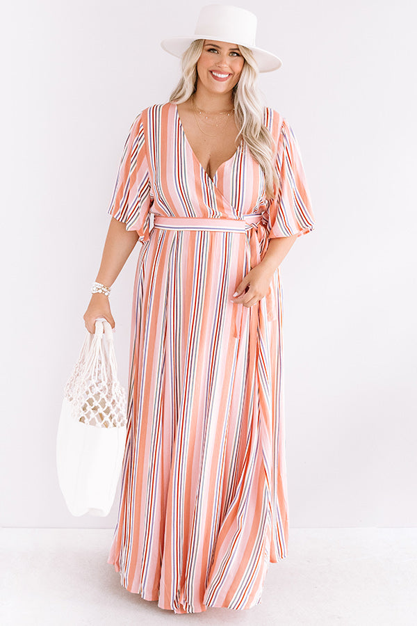 Lane To Paradise Wrap Maxi Curves Image - 3