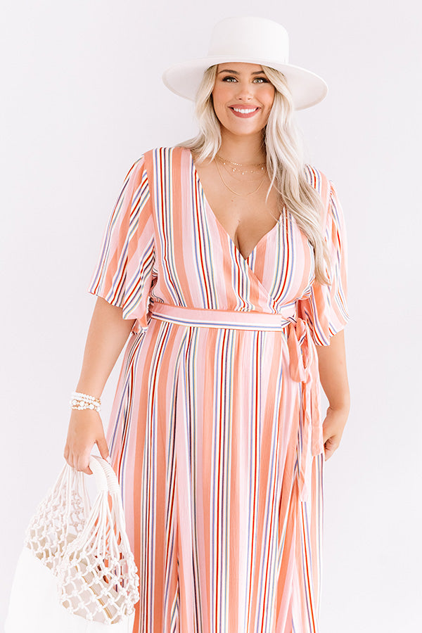 Lane To Paradise Wrap Maxi Curves Image - 5