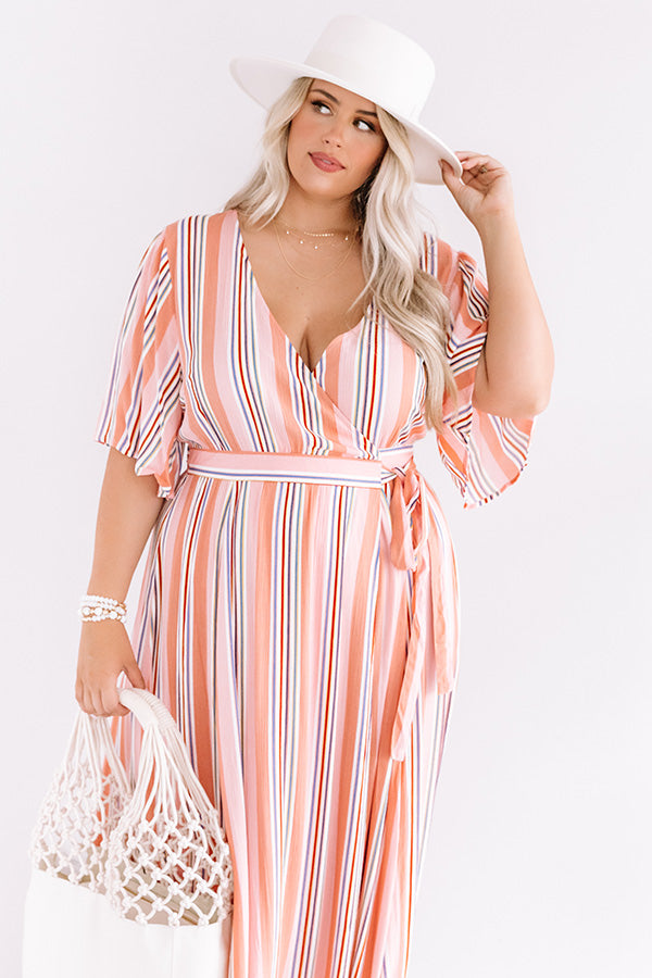 Lane To Paradise Wrap Maxi Curves Image - 4