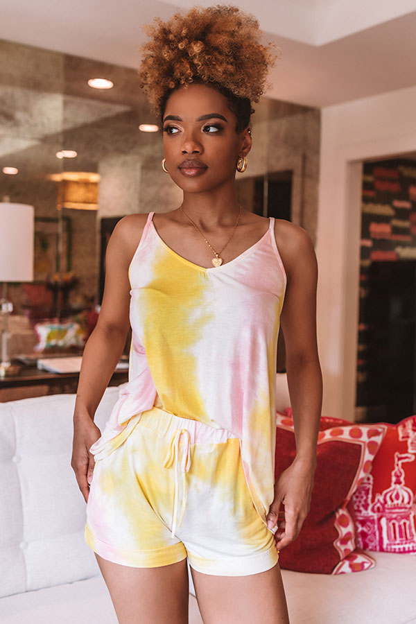 Colorful And Cute Tie Dye Shift Tank Image - 4
