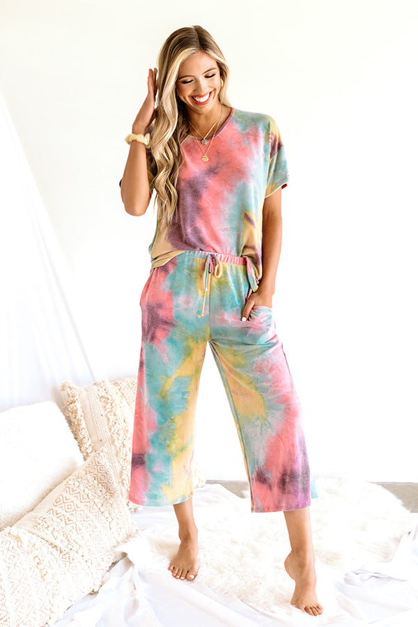 Tender Heart Tie Dye Shift Tee In Golden Honey Image - 2