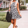 State Of Flow Floral Dress In Black Image - 1