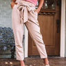 The Celia High Waist Trousers In Tan Image - 1