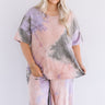 Tender Heart Tie Dye Shift Tee In Blush   Curves Image - 1