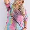 Tender Heart Tie Dye Shift Tee In Golden Honey Curves Image - 1