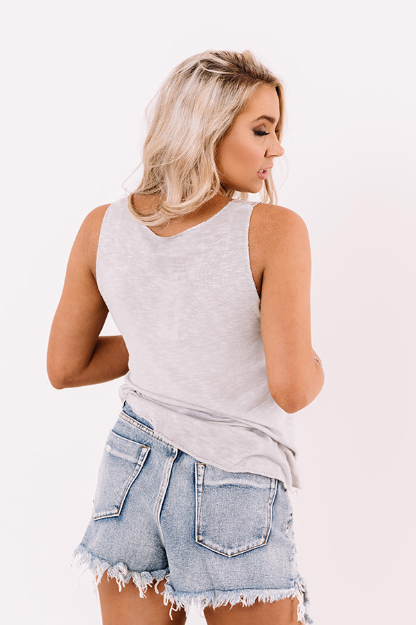 Bali Surf Shift Top In Grey Image - 4