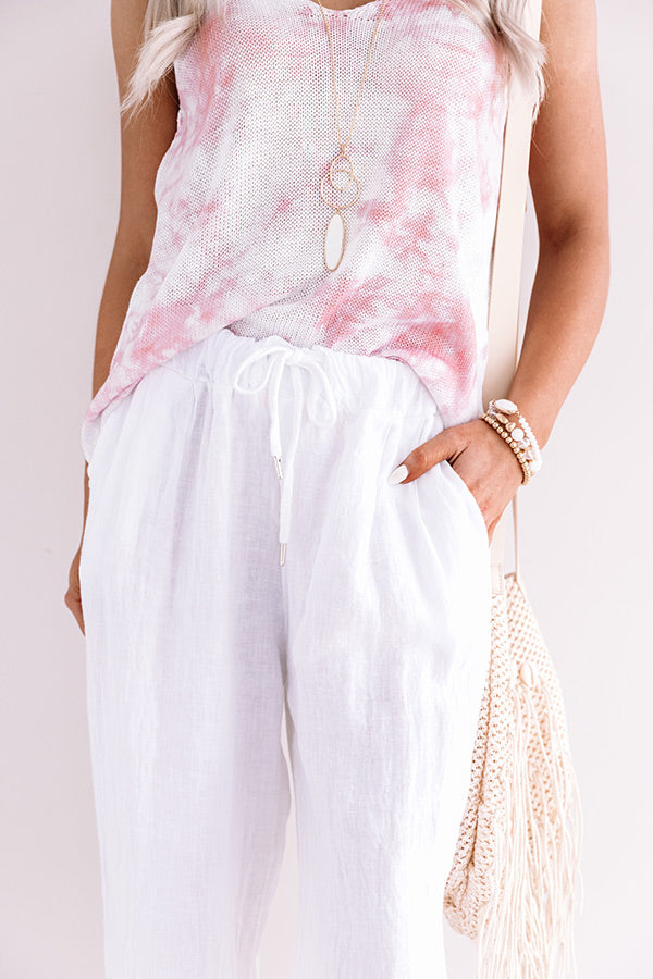 Poolside Retreat Tie Dye Knit Top In Pink Image - 2