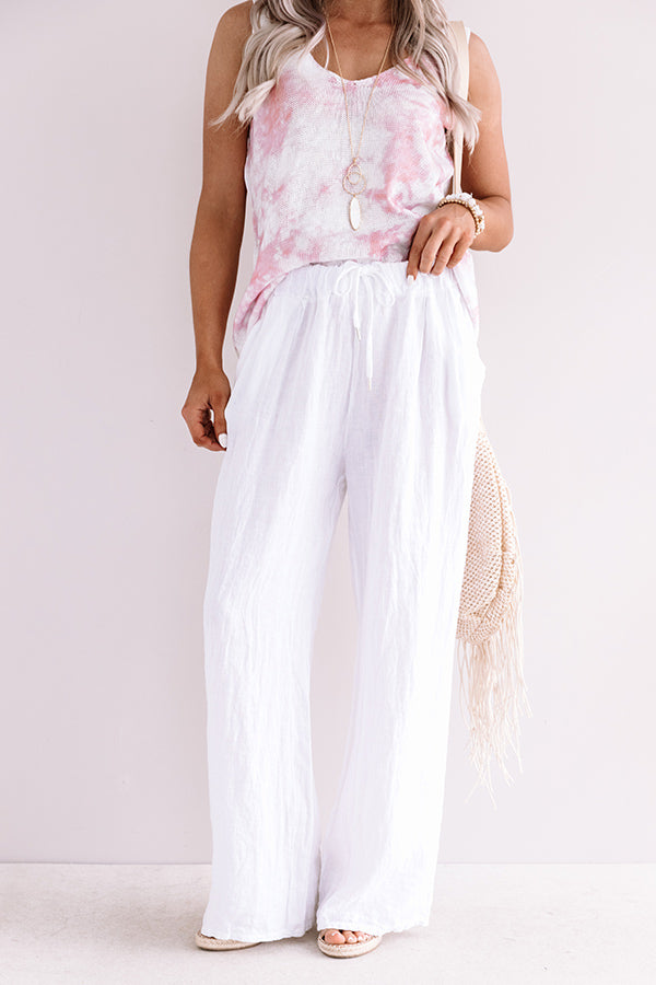 Poolside Retreat Tie Dye Knit Top In Pink Image - 1