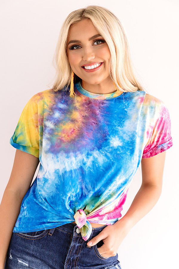 Following Fashion Tie Dye Top Image - 4