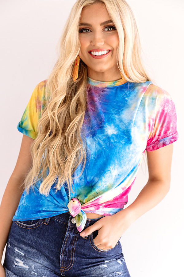 Following Fashion Tie Dye Top Image - 5