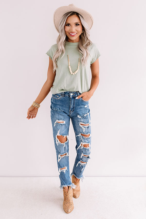 Poppy Punch Shift Tee In Pear Image - 1