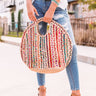Vacay Guru Woven Tote In Multi Image - 1