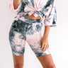Heart Breaker Tie Dye Biker Shorts In Blush Image - 1
