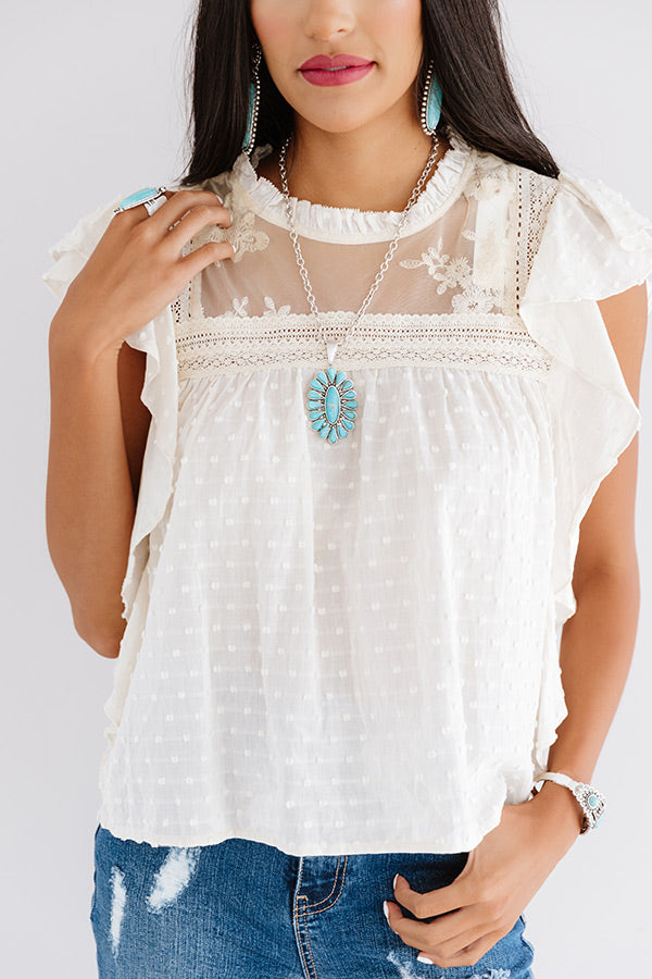 Park Slope Shift Top In Cream main image 1