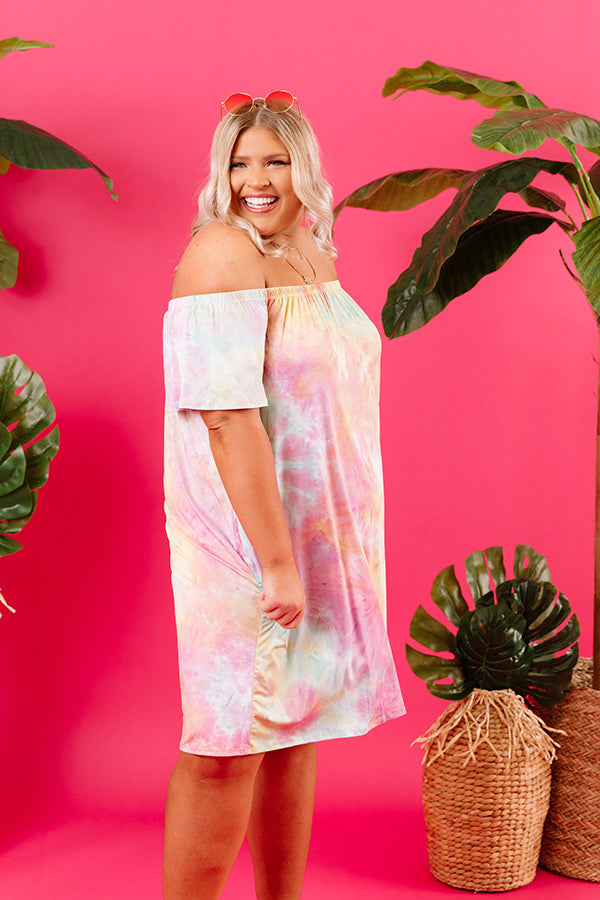 Happy For You Tie Dye Dress Curves Image - 4
