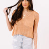 Acting Shy Knit Tank In Peach Image - 1