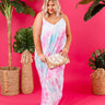 Surfing Until Sunset Tie Dye Maxi In Blue Curves Image - 1