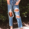 The Barley High Waist Distressed Boyfriend Jean Image - 1
