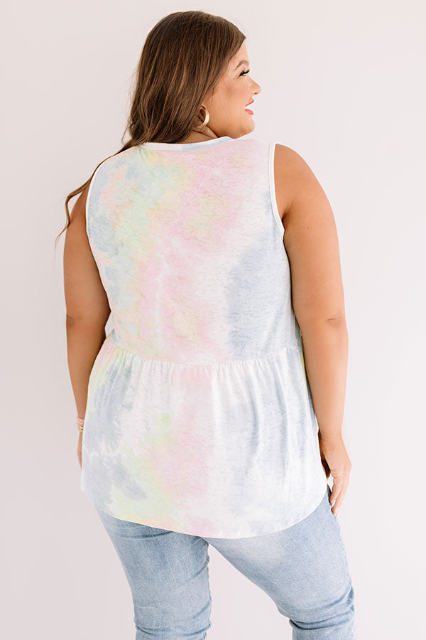 Brave New Twirls Tie Dye Babydoll Top  Curves Image - 4