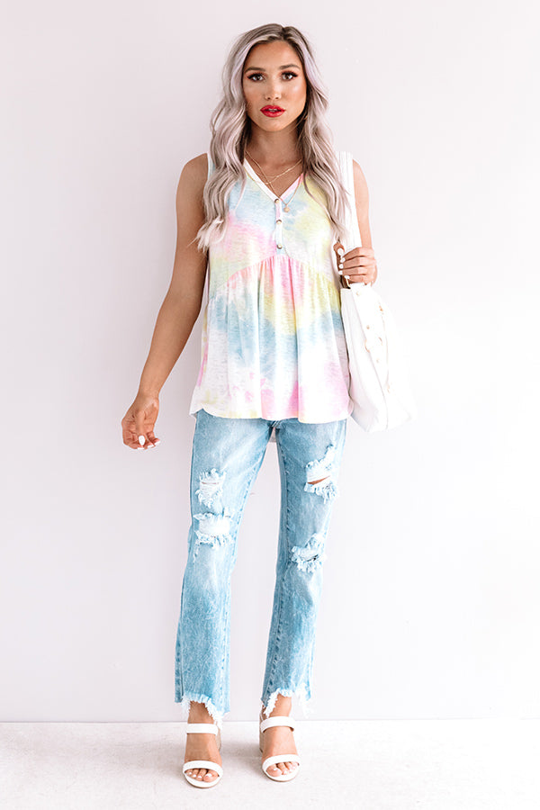 Brave New Twirls Tie Dye Babydoll Top Image - 2