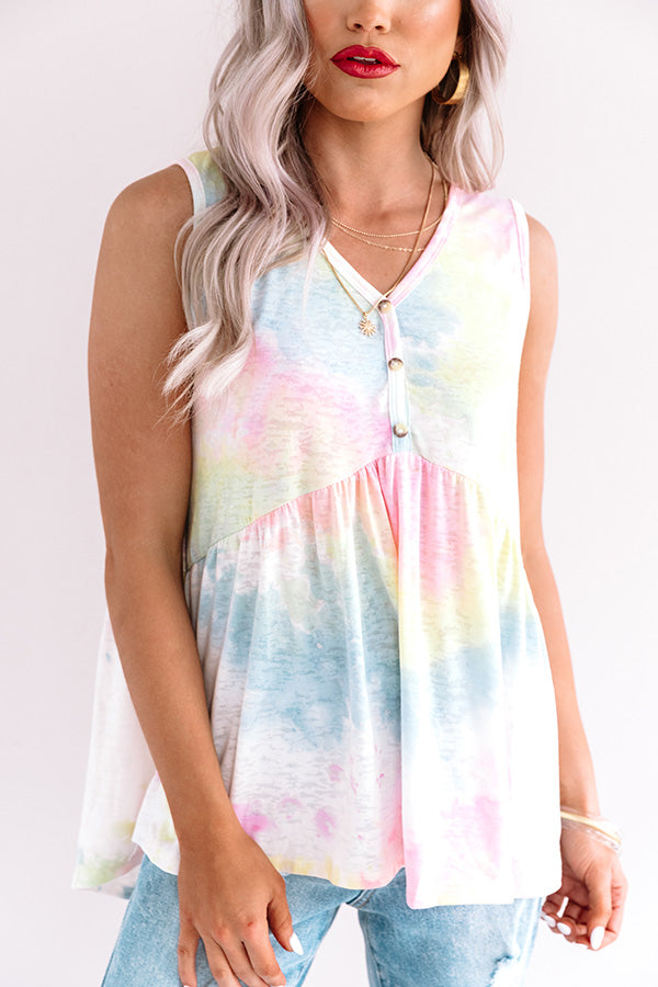 Brave New Twirls Tie Dye Babydoll Top Image - 5