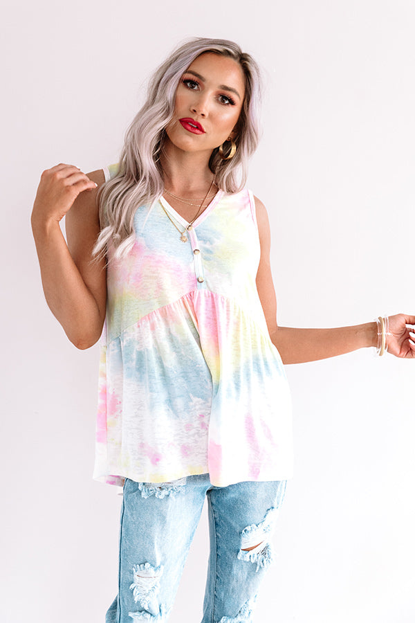 Brave New Twirls Tie Dye Babydoll Top Image - 1