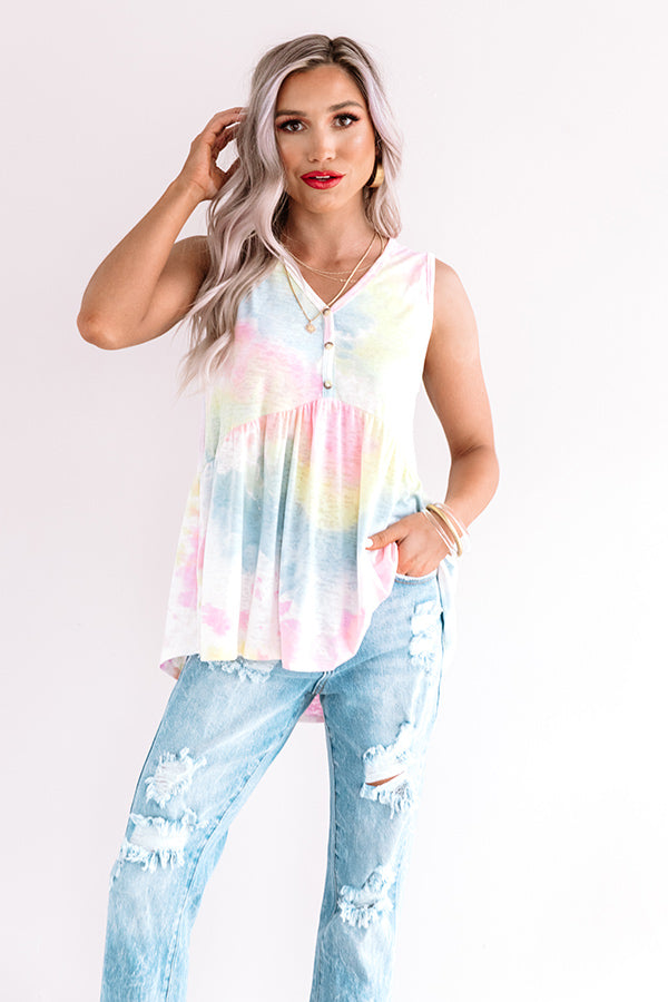Brave New Twirls Tie Dye Babydoll Top Image - 3