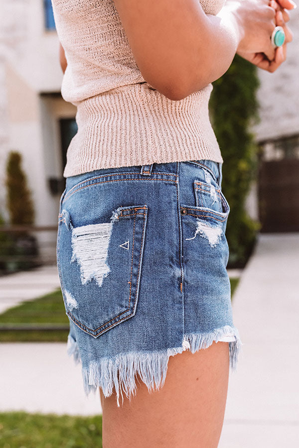 The Phoebe High Waist Distressed Shorts main image 0