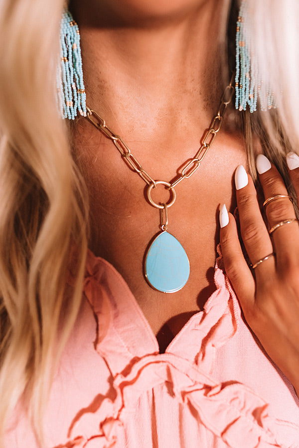 Sweet Whimsy Necklace In Turquoise Image - 2