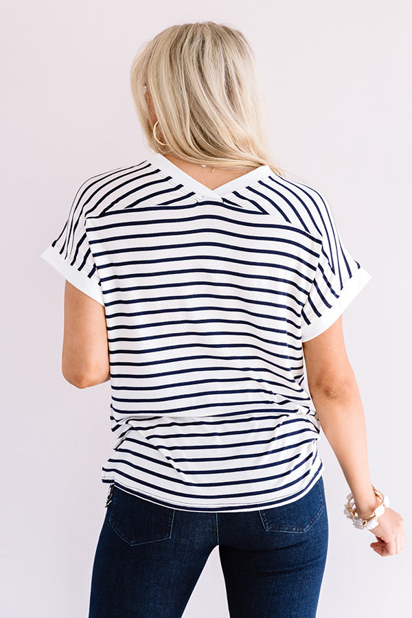 Weekend Wind Down Stripe Shift Top Image - 5